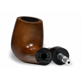 Cachimbo Bertoldi Elite Resina Natural Curvo Peça Única